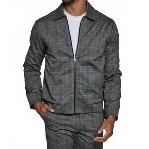 NEW 7DIAMONDS ashton zip up jacket in black